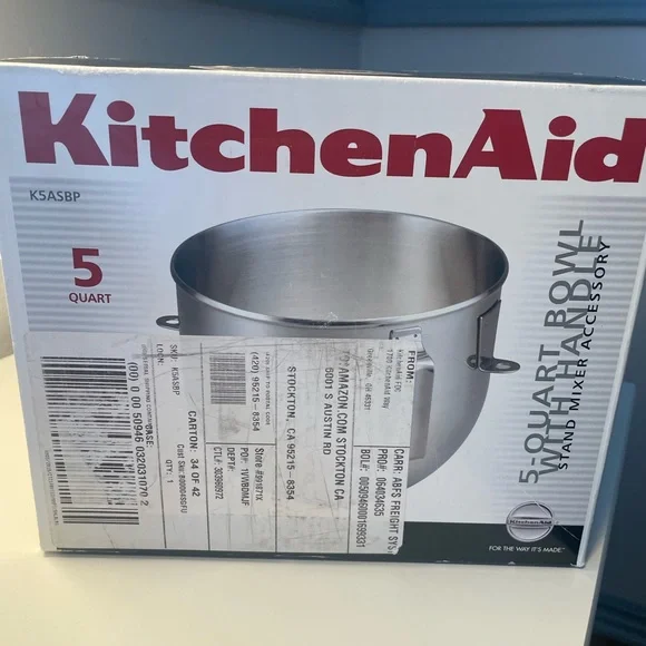 KitchenAid Stainless Steel 5-Quart Bowl K5ASBP - Picture 3 of 5